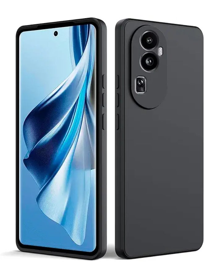 Protective Cover For Oppo Reno 10 Pro , Slim  Fit Soft Back TPU Case Flexible Silicone Cover Compatible For Oppo Reno 10 Pro - Black